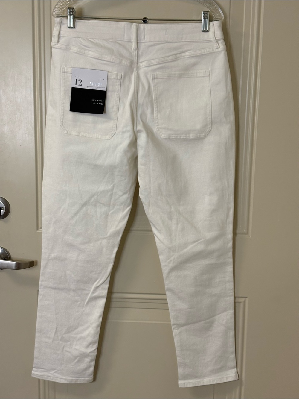 NWT White House Black Market Women’s White High-Rise Skinny Jeans SZ 12 $110 - Picture 4 of 14